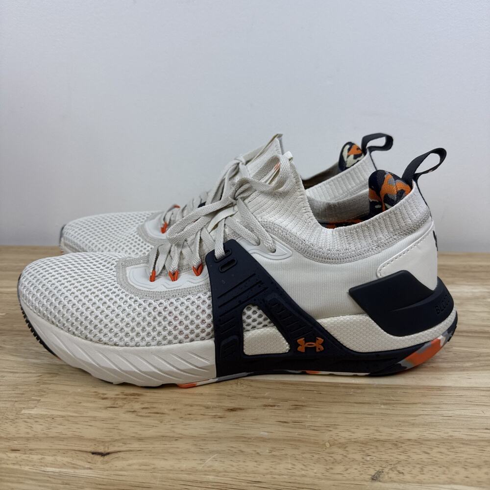Under Armour UA Project Rock 4 Marble Training Shoes 3025955-106 Men's Size 12